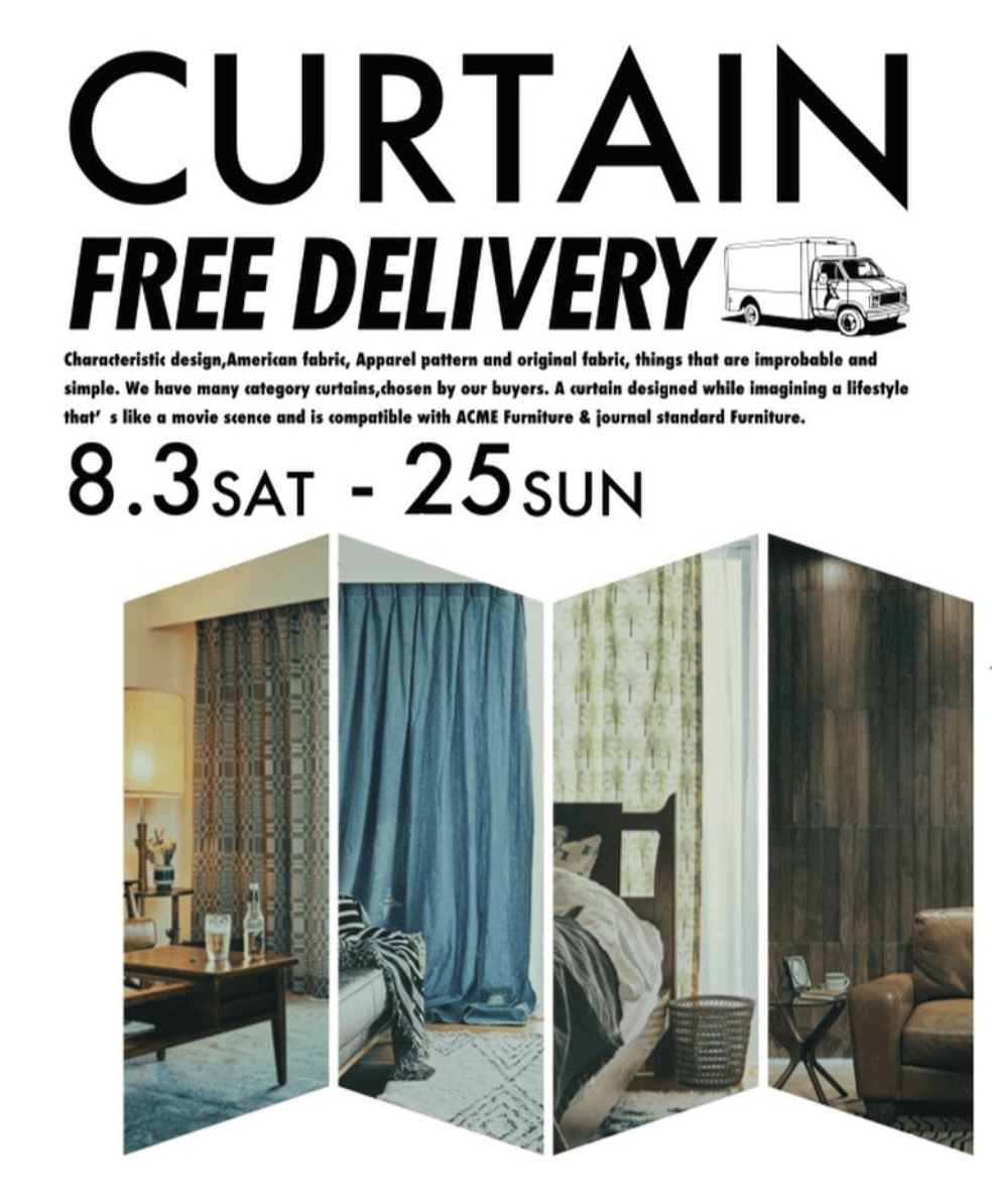 CURATAIN FREE DELIVERY