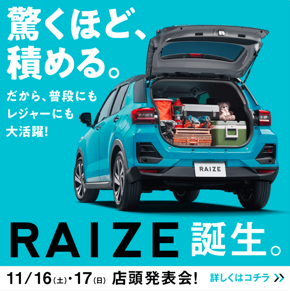 RAIZE誕生。