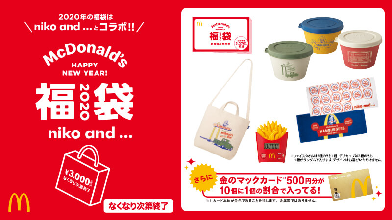 マクドナルドの福袋2020